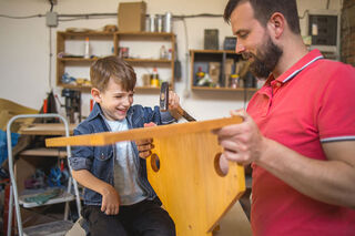 Kid crafting Adobe Stock 353622157