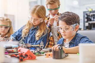 Kids Working Adobe Stock 136719707